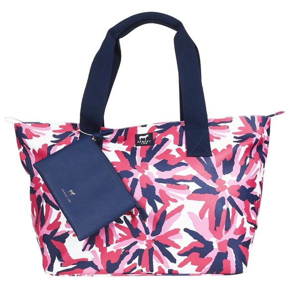 Dabney Lee Handbags - Dabney Lee Large Tote Bag w/Removable Pouch floral pink blue New
